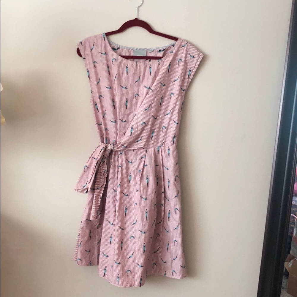 Red stripe Diver dress